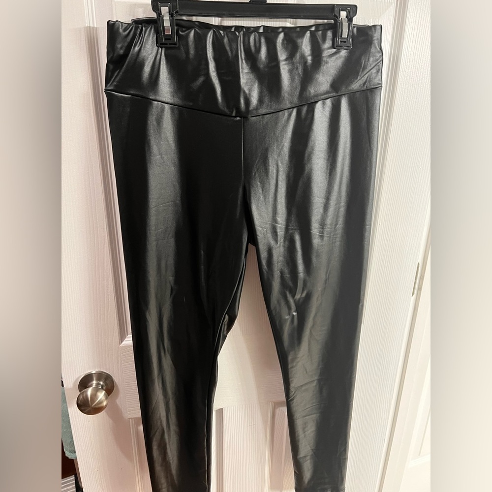 Black shiny leggings from Shein NWOT . Never worn